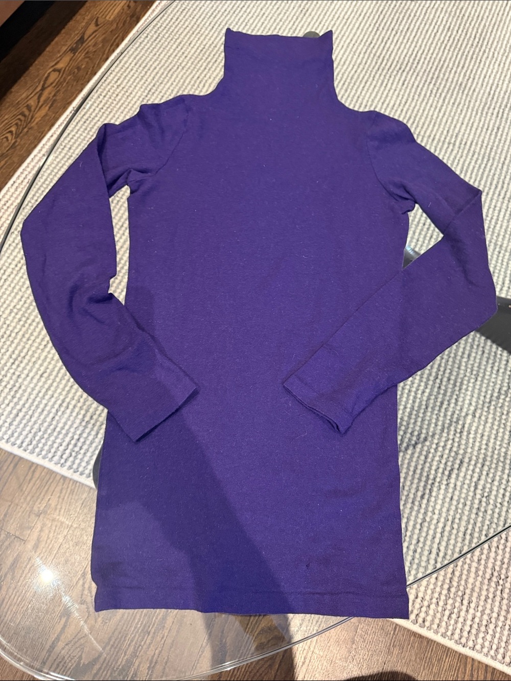 Club Monaco Purple Turtleneck Sweater